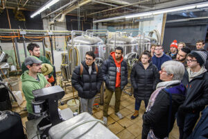 economics class at brewery