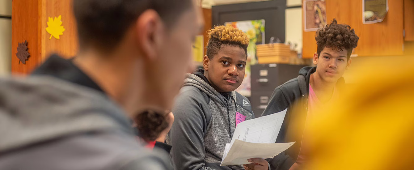 students in classroom