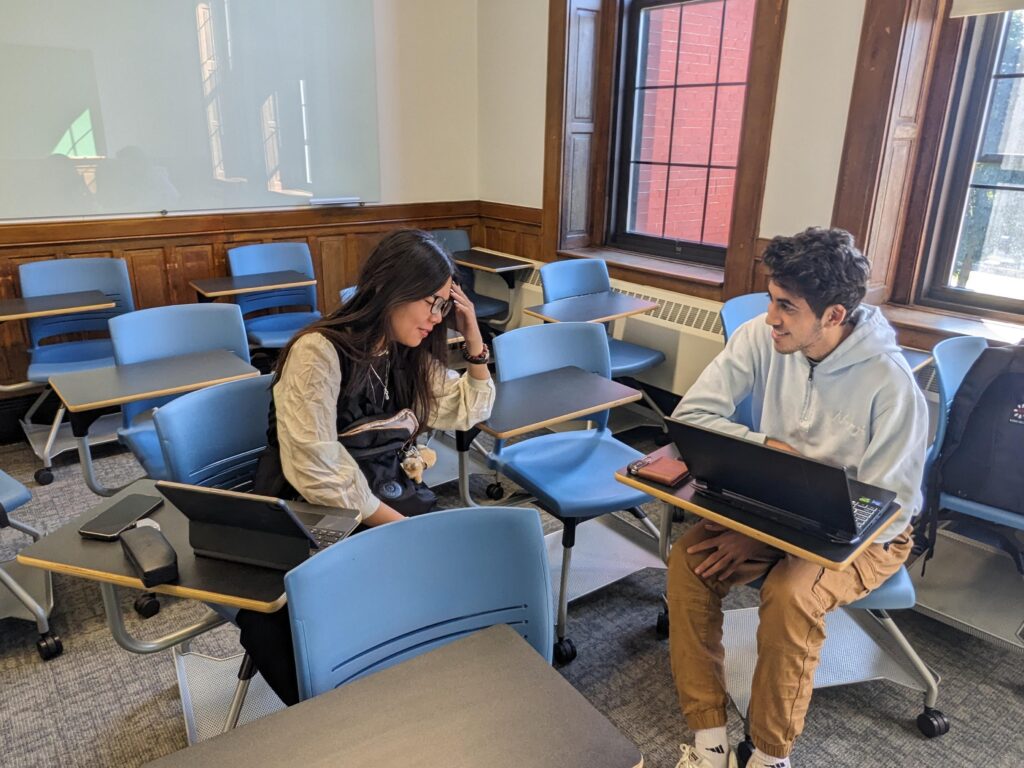 students in chairs