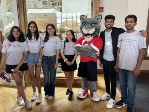 Students at orientation