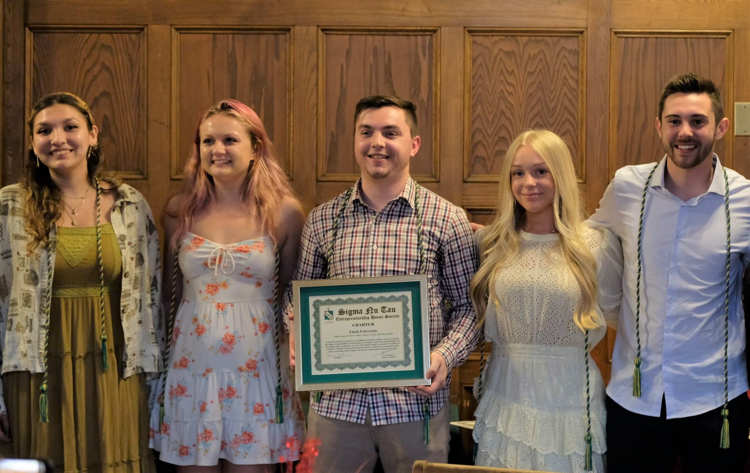 Clark University charters entrepreneurial honor society