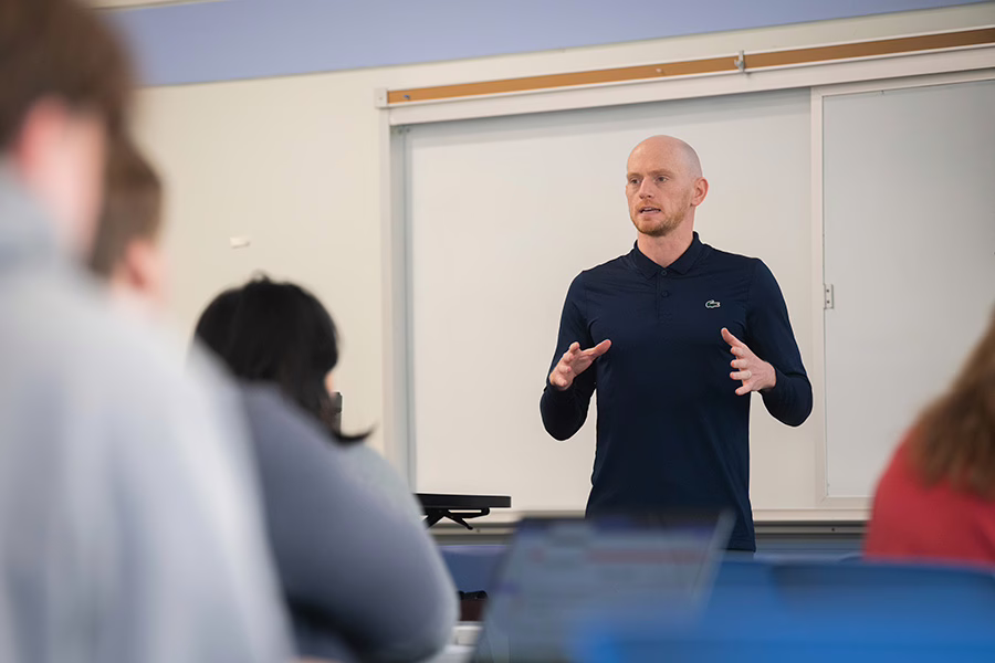 teacher in front of class