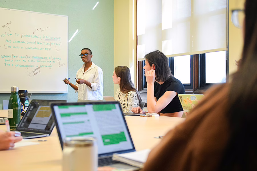 students in urban education class