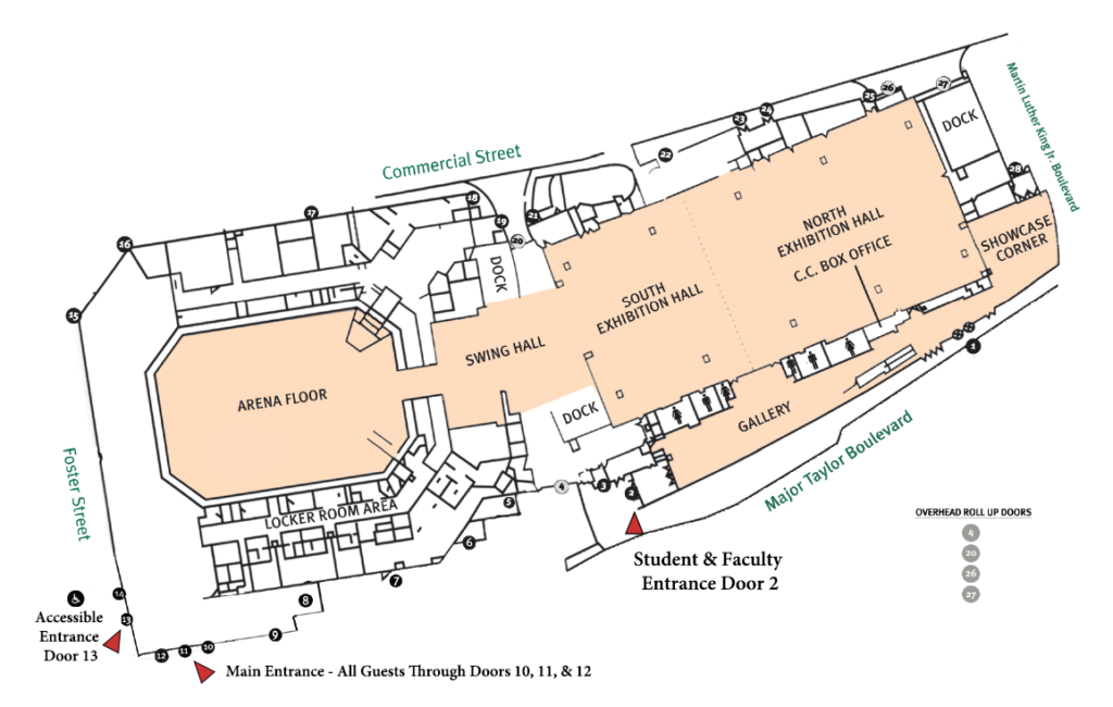DCU Center Map
