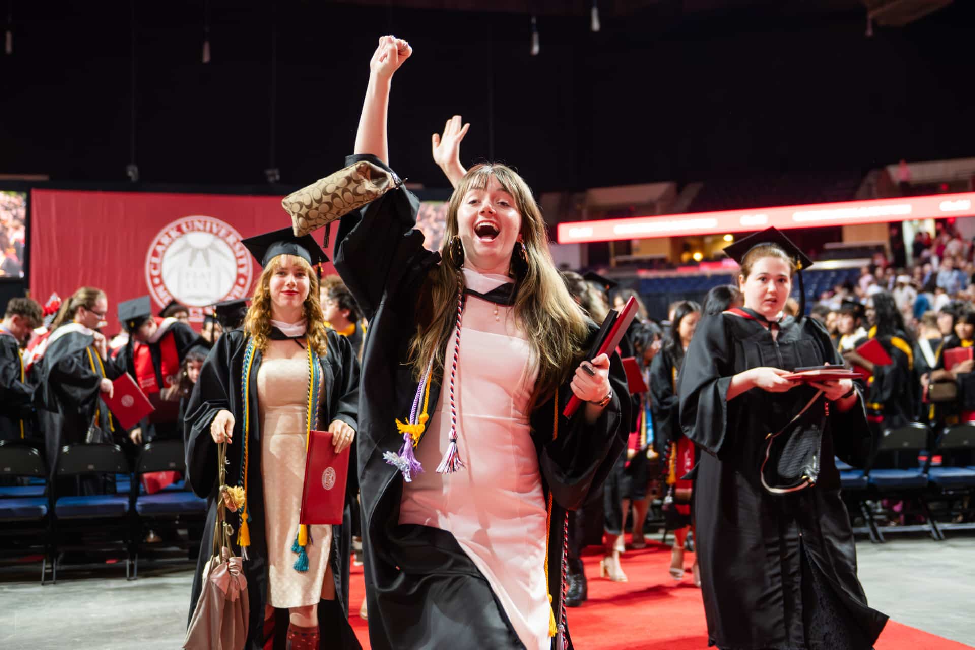 recent graduates show excitement