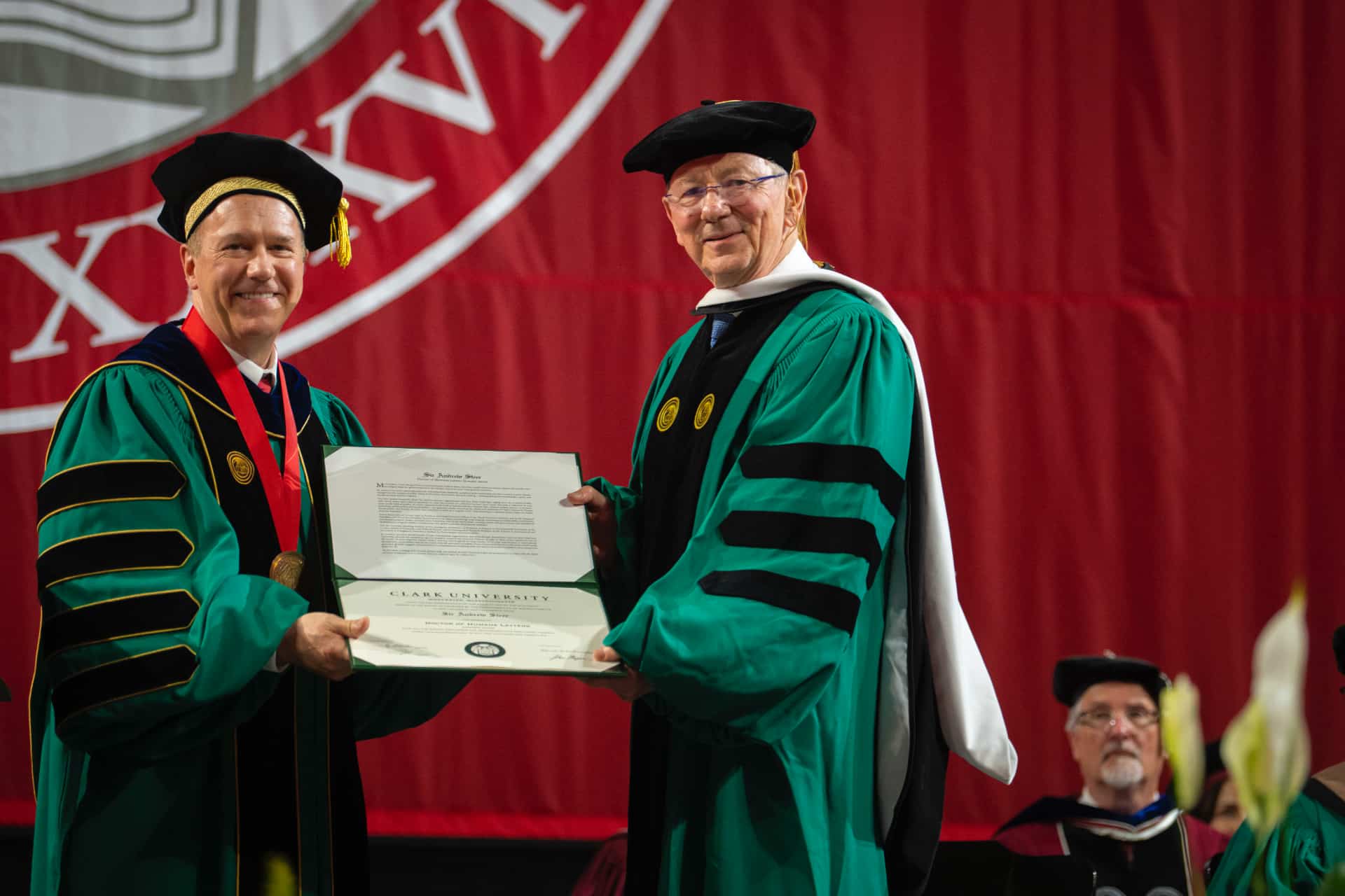 Sir Andrew Steer accepts an honorary degree