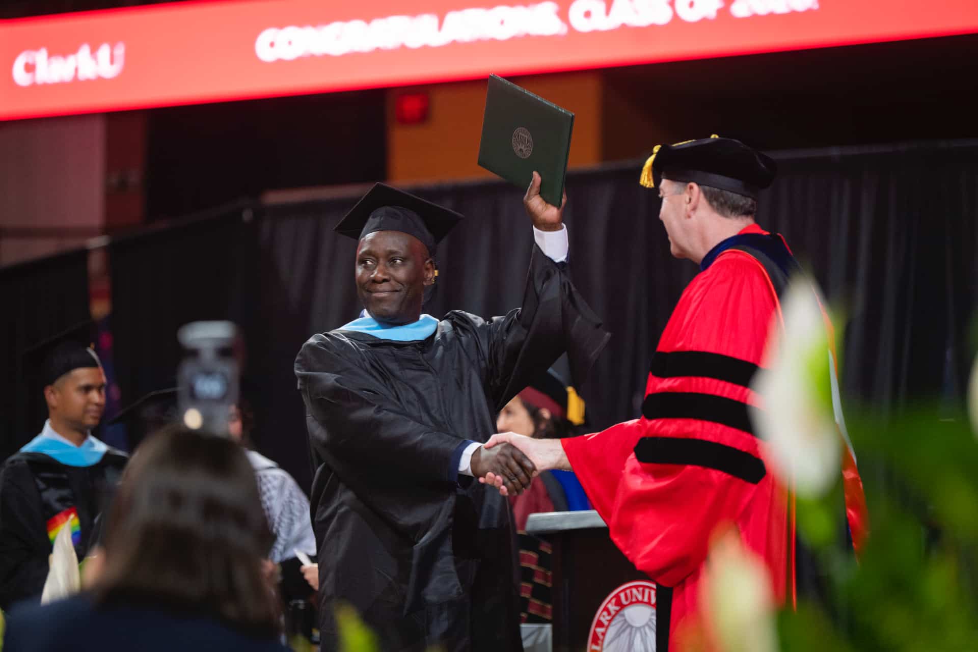 a student receives his diploma