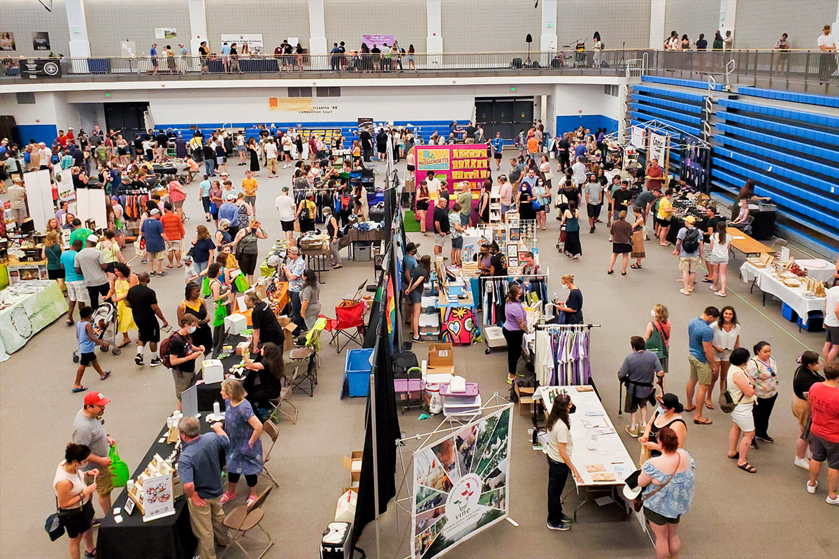 Photo of organizations tabling at an event
