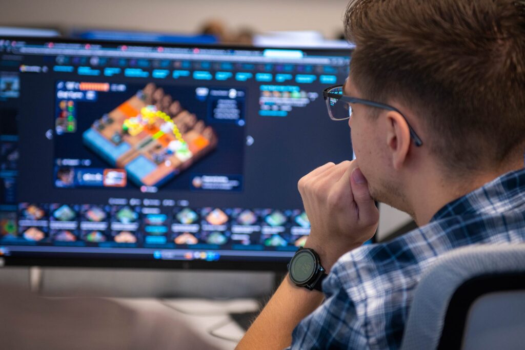 Students refine the user interface in their game