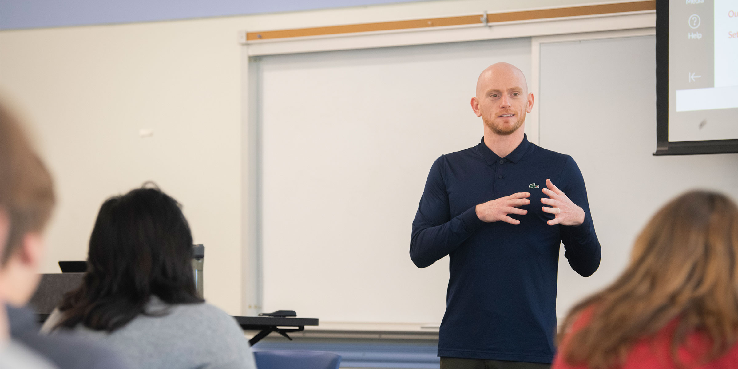 Jon Denton-Schneider teaching Economics and the World Economy