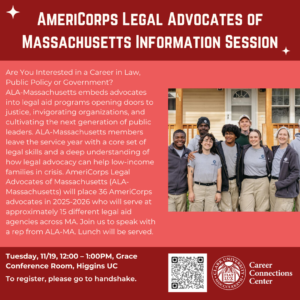 AmeriCorps Legal Advocates of Massachusetts Information Session