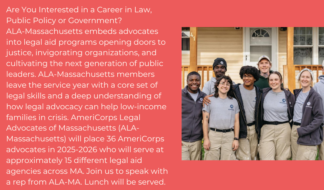 AmeriCorps Legal Advocates of Massachusetts Information Session