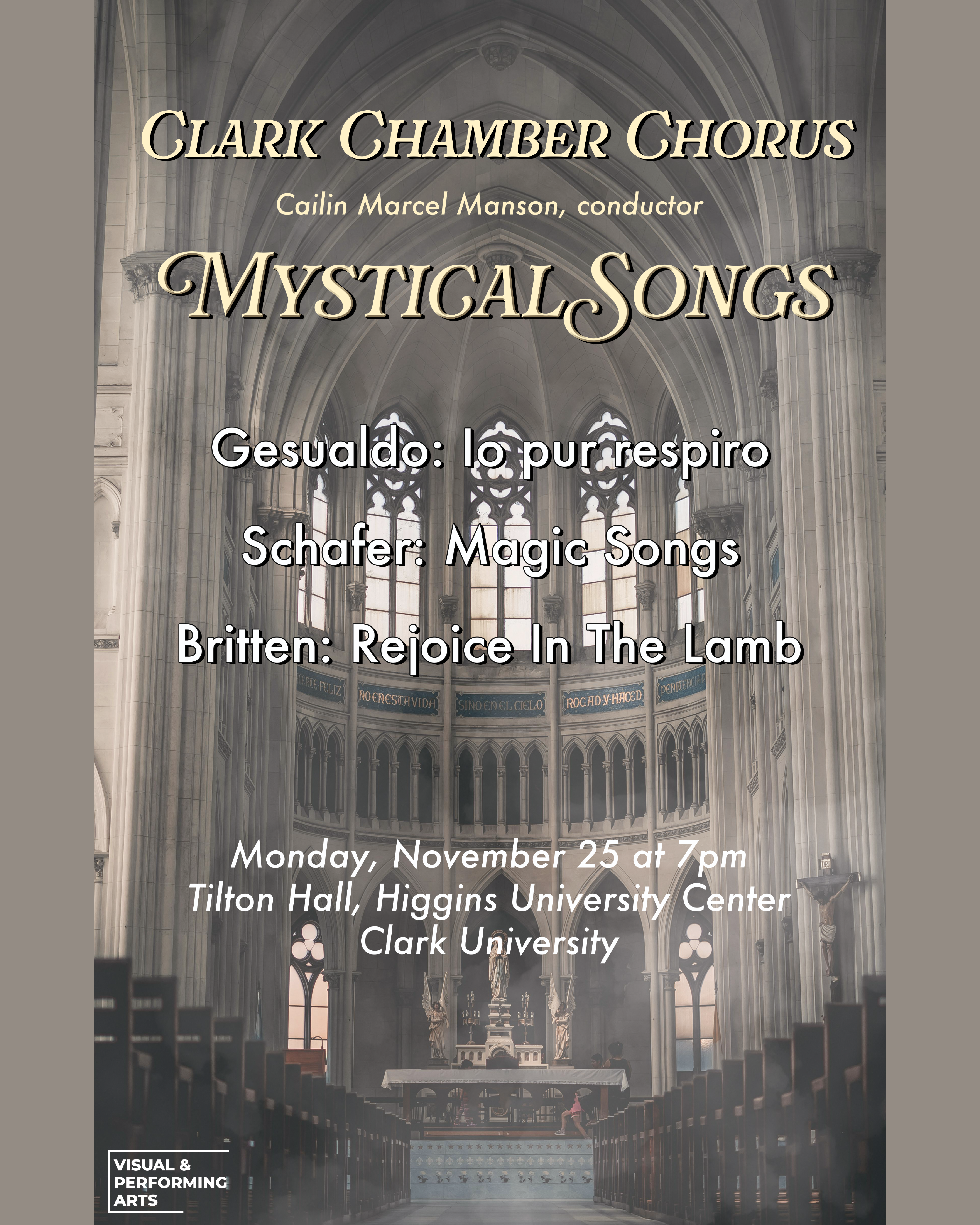 Chamber Chorus Concert Poster