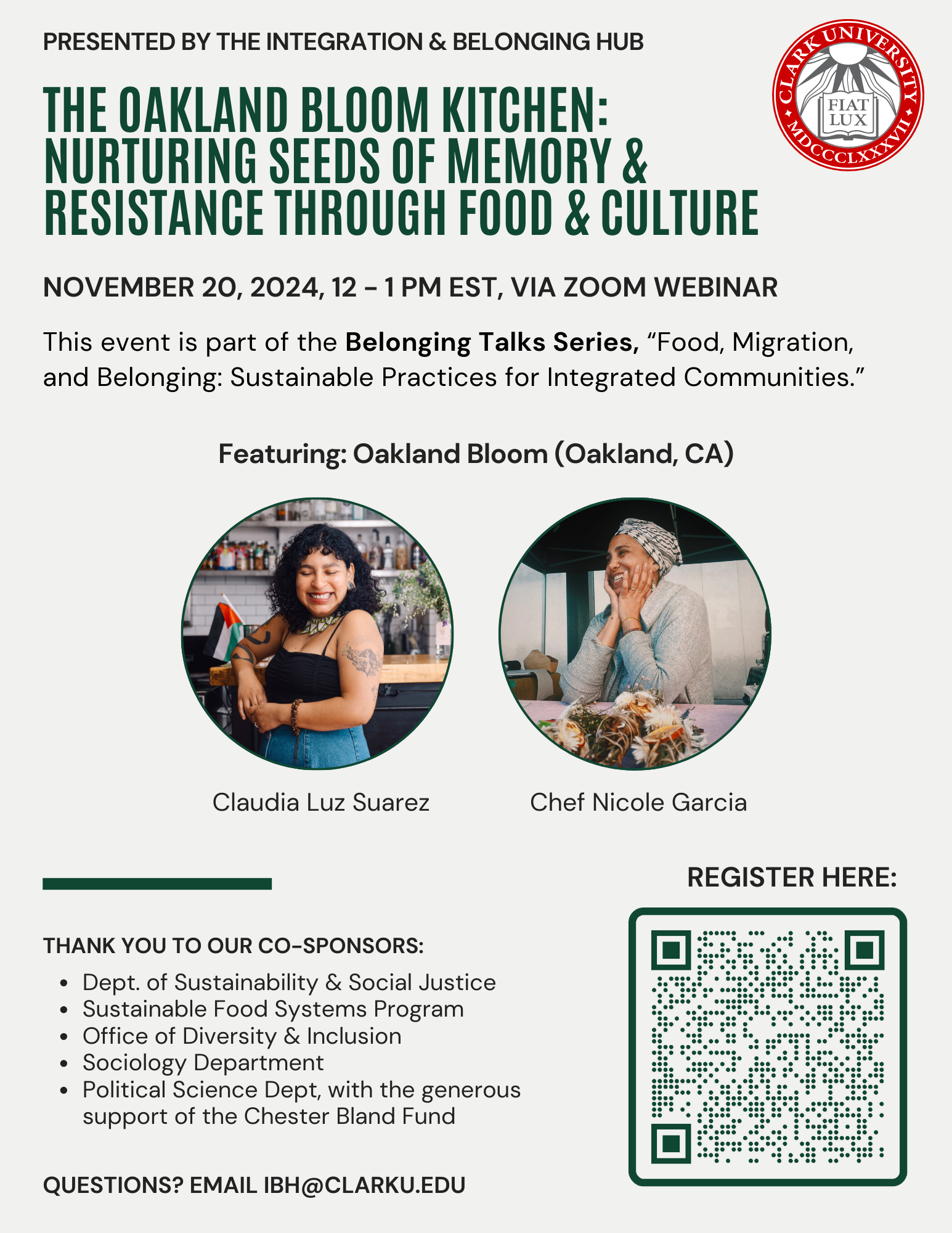 Belonging Talk with Oakland Bloom