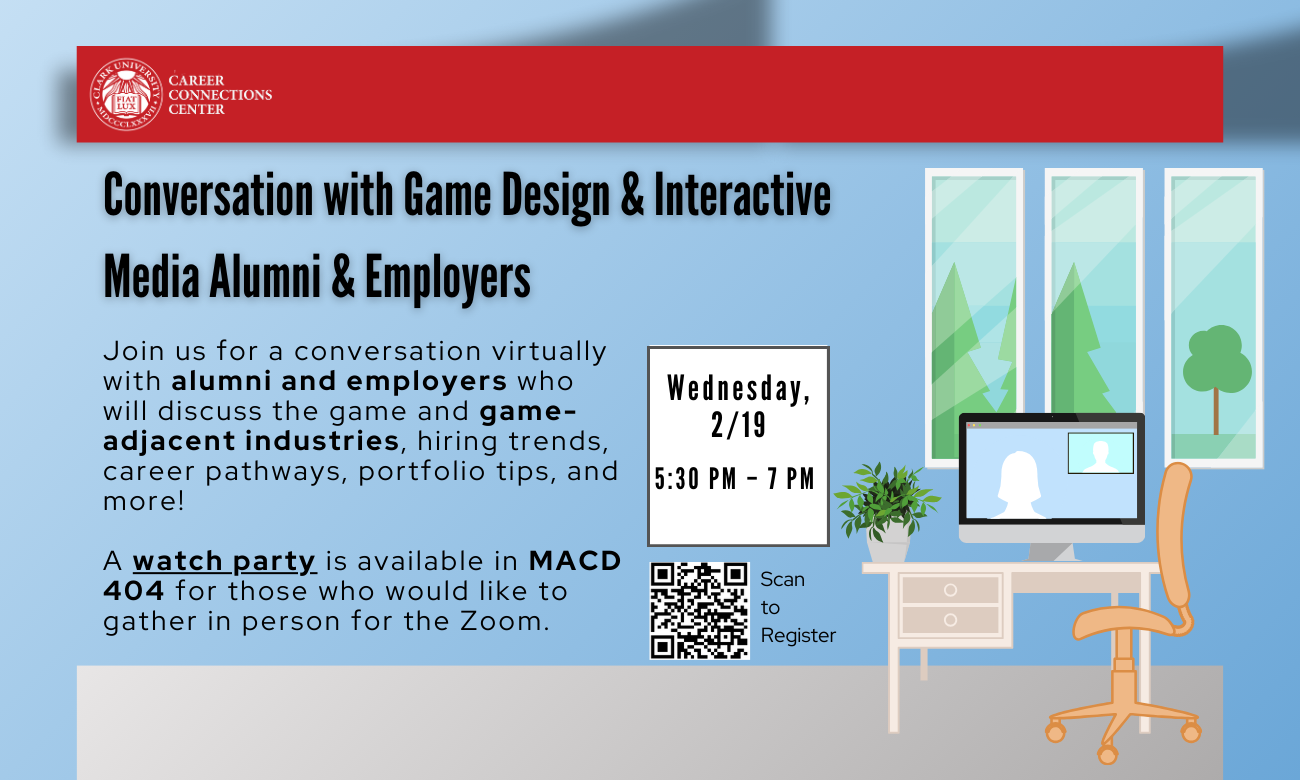 Conversation with Game Design & Interactive Media Alumni & Employers