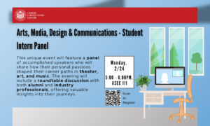 Arts, Media, Design & Communications - Student Intern Panel  