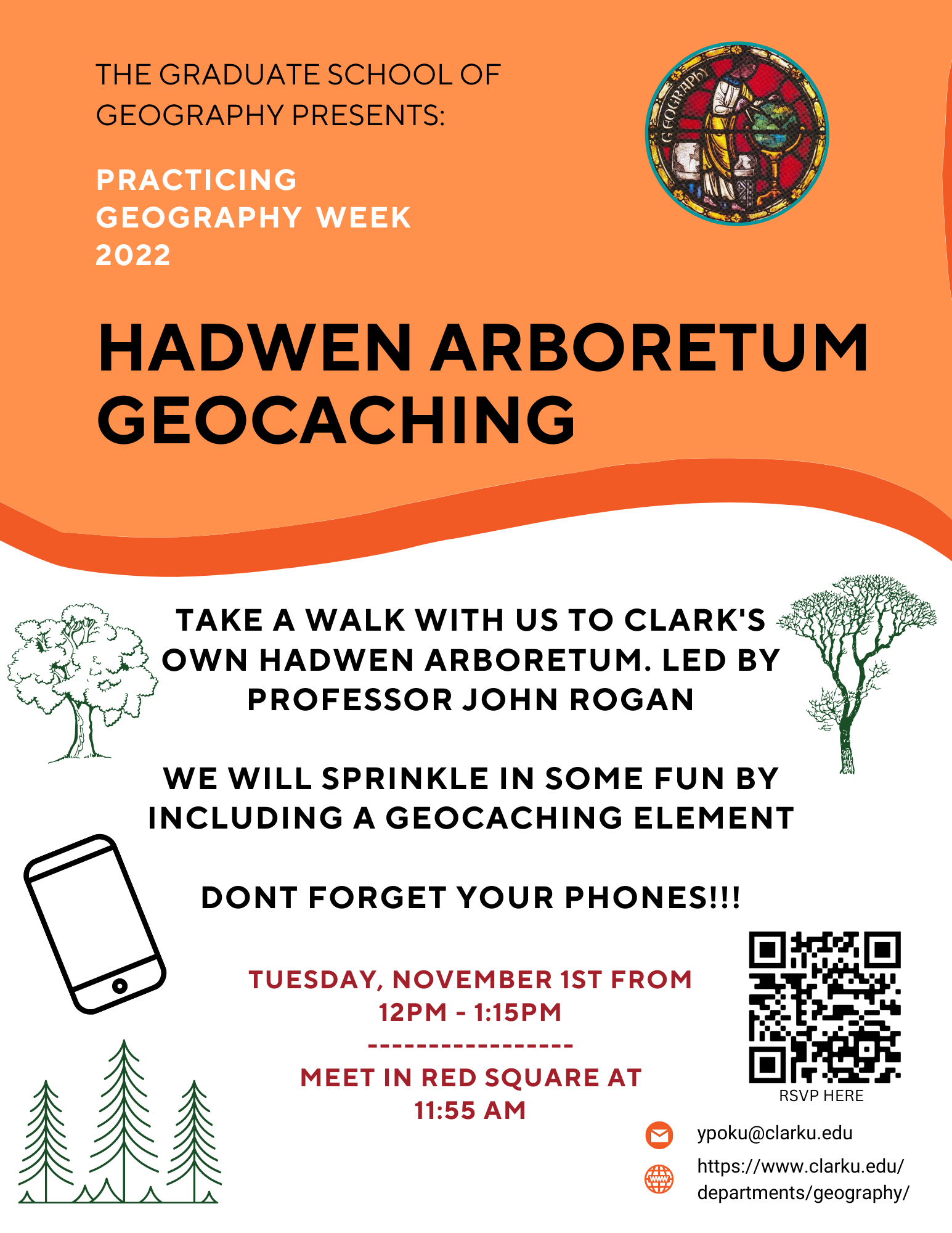 Practicing Geography Week 2022: Hadwen Arboretum Geocaching