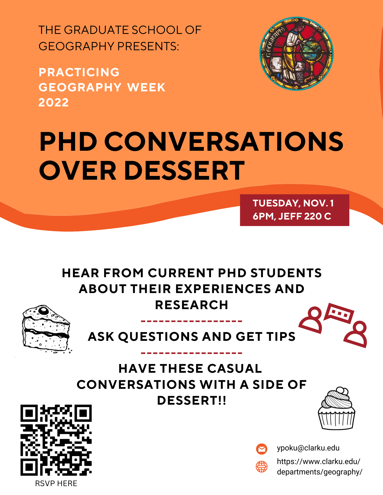 Practicing Geography Week 2022: Ph.D. Conversations Over Dessert