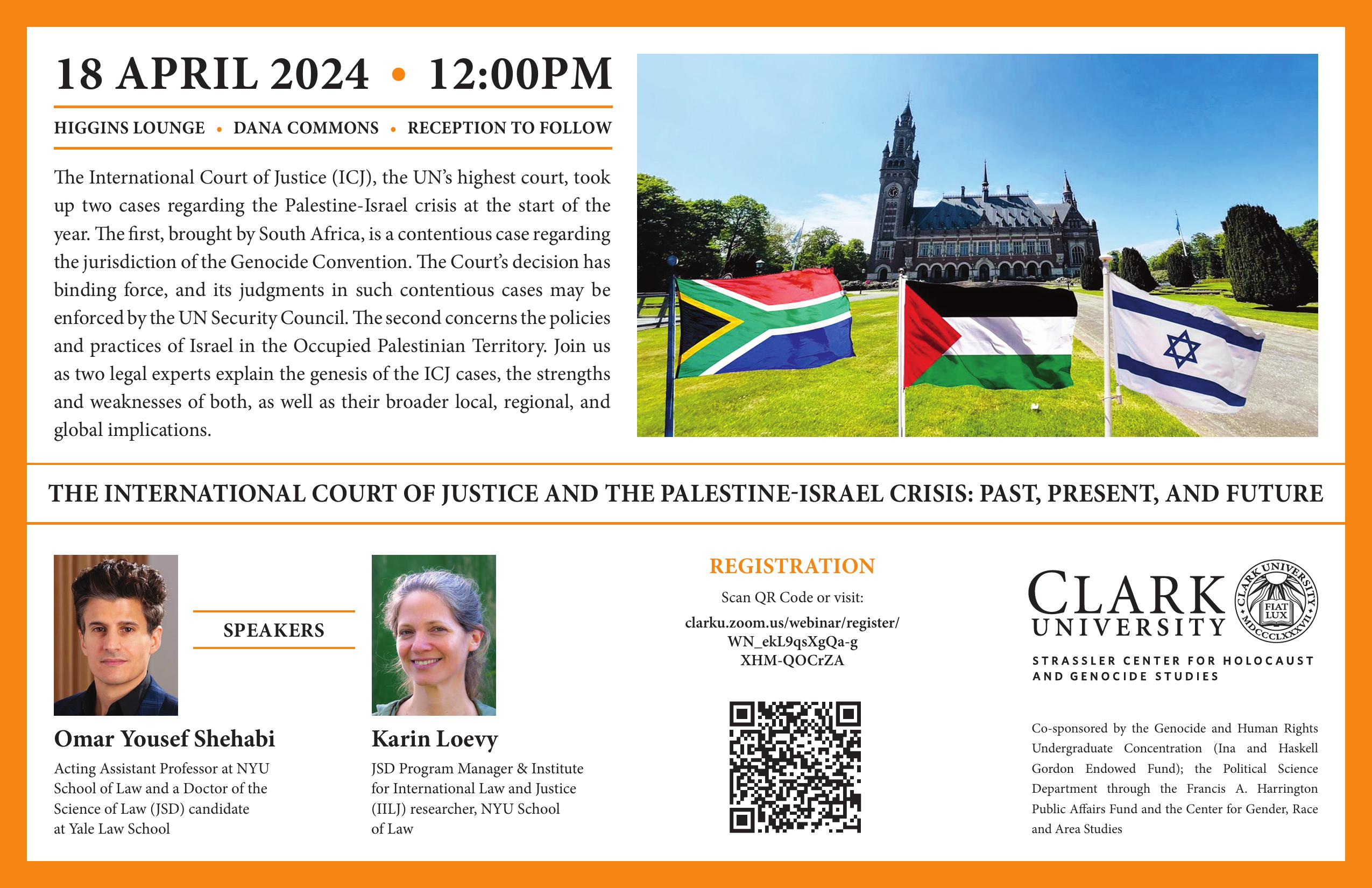 The International Court of Justice and the Palestine-Israel Crisis: Past, Present, and Future