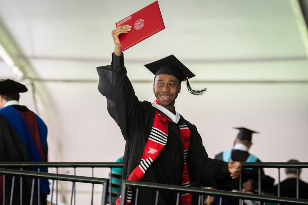 Student at Commencement