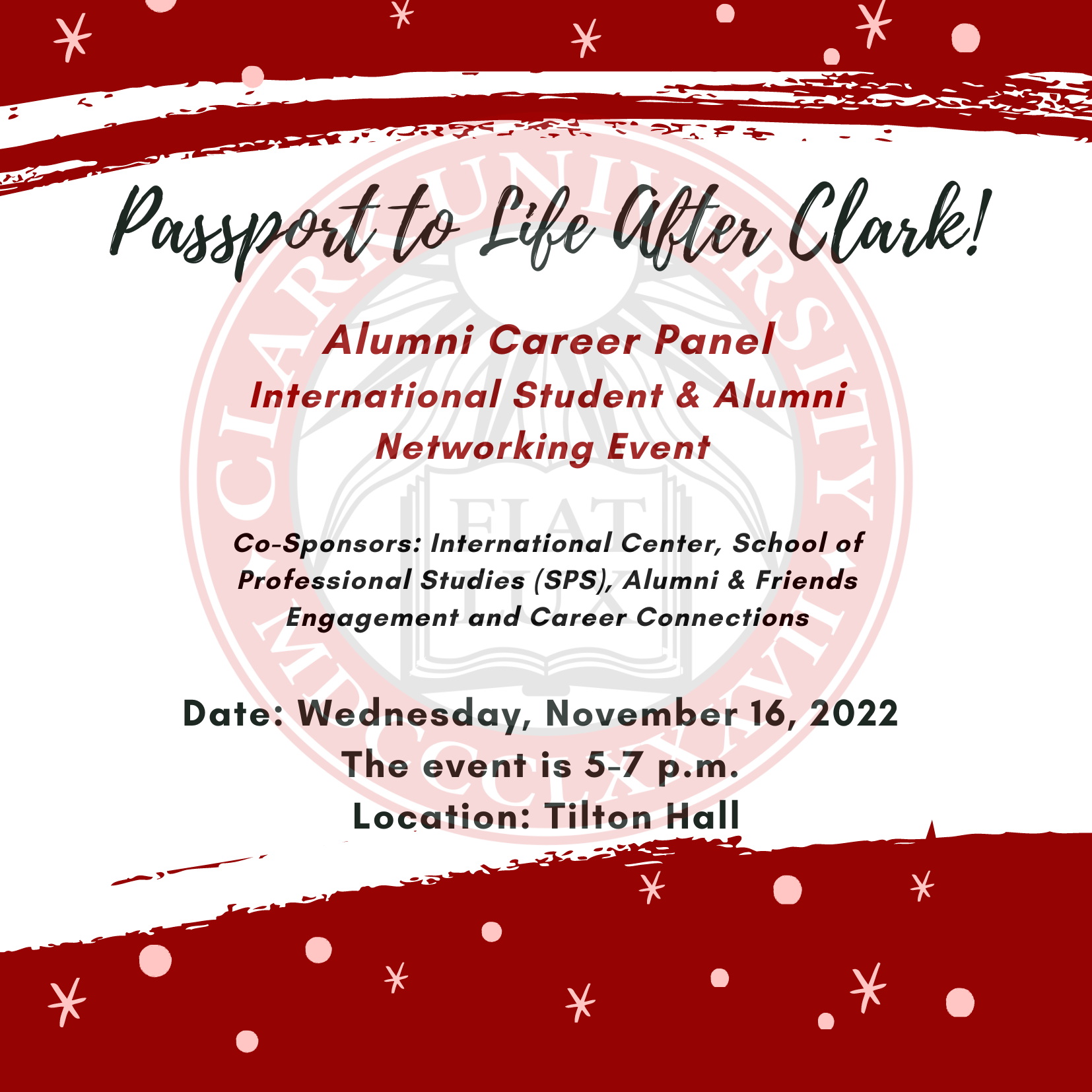Passport to Life After Clark: Panel and Networking Reception
