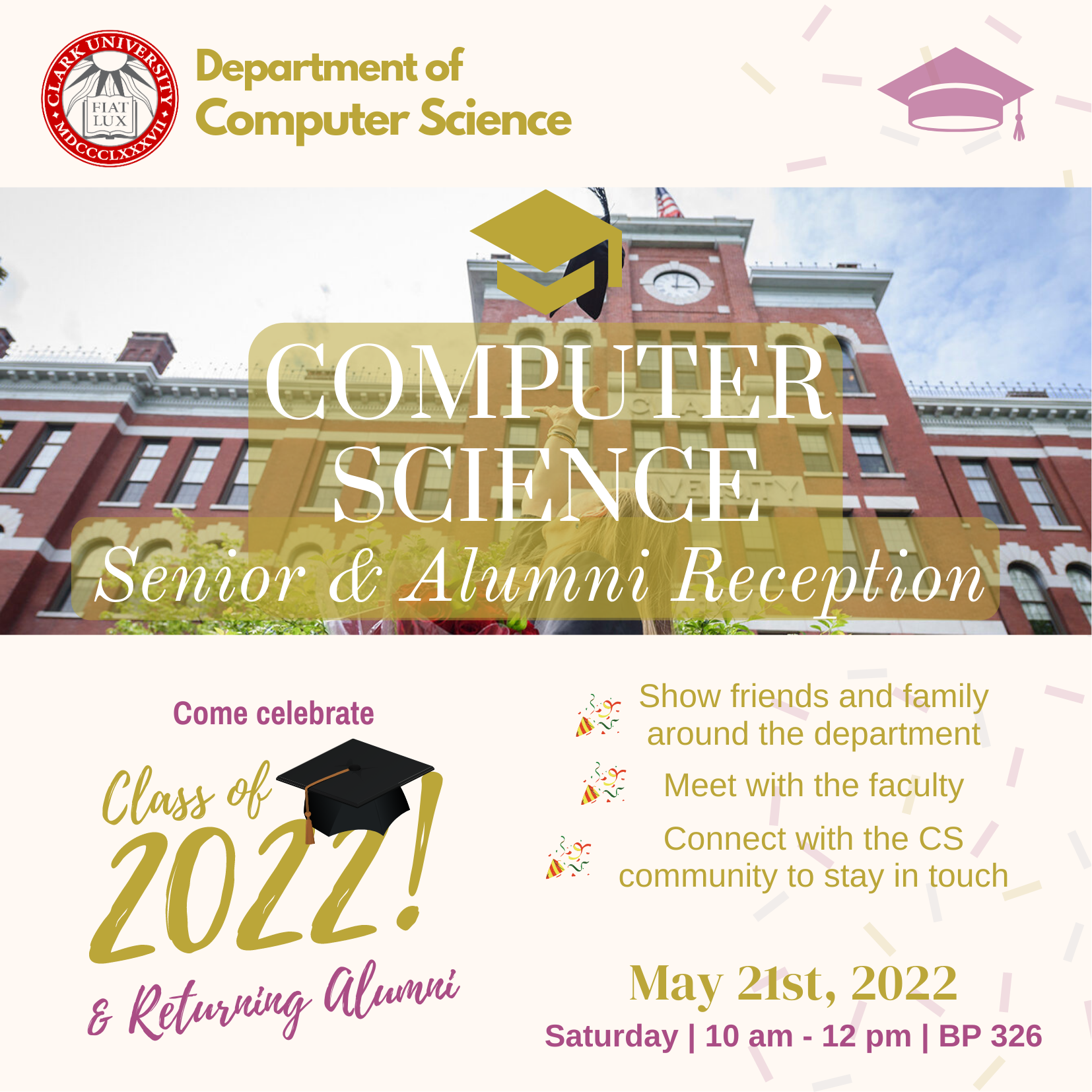 Computer Science Seniors and Returning Alumni Reception