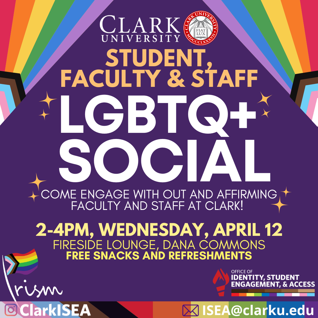 LGBTQ+ Social and Mixer for Student, Faculty, and Staff