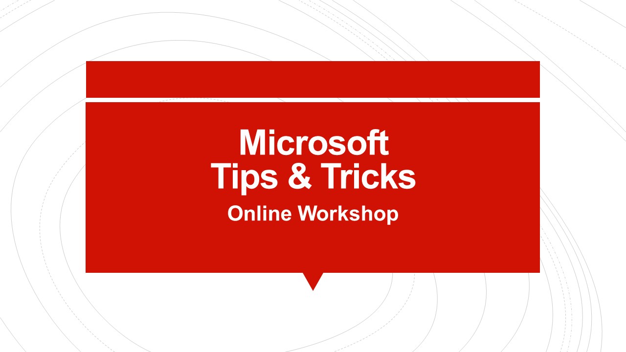 Microsoft Tips and Tricks
