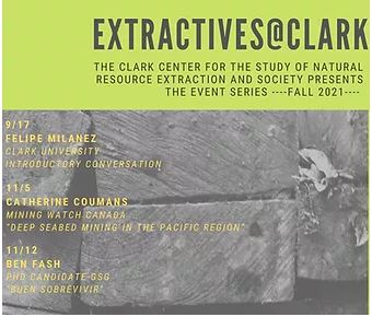 Extractives@Clark: Introductory Conversation