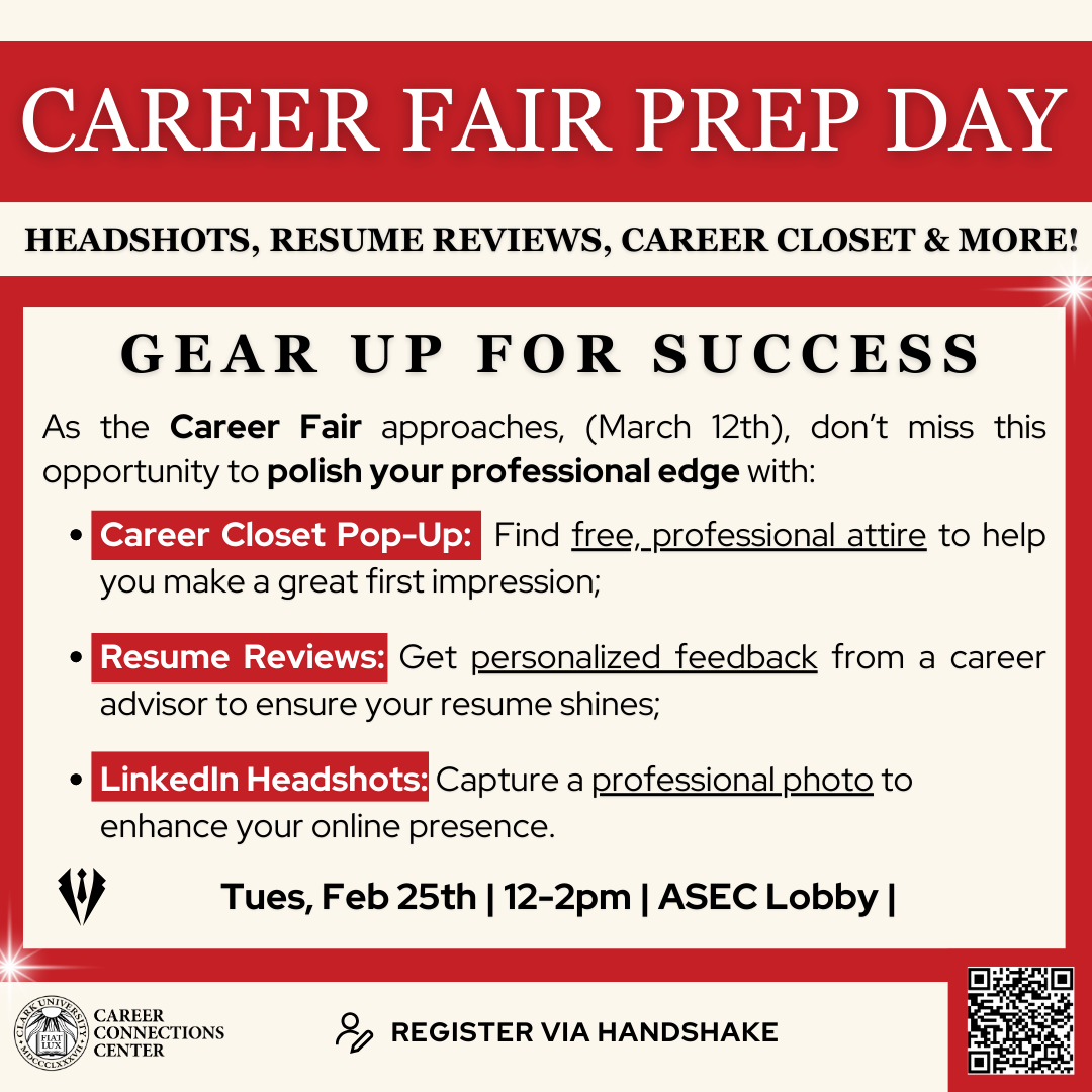 Career Fair Prep Day Flyer