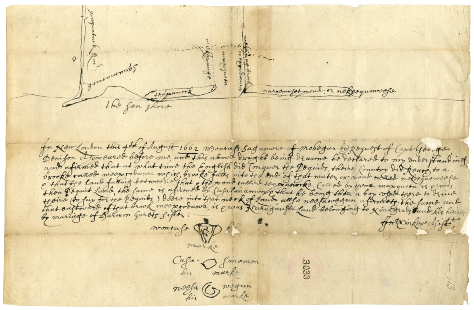 Map of Pequot Territory