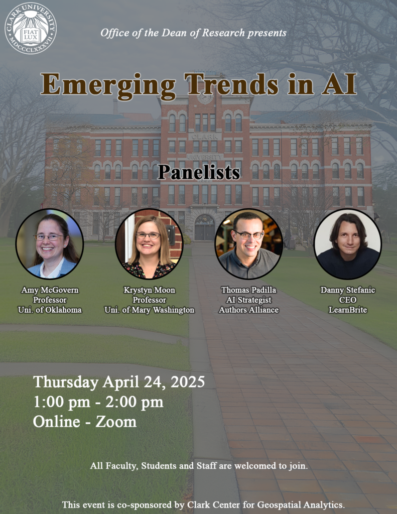 AI panel event poster