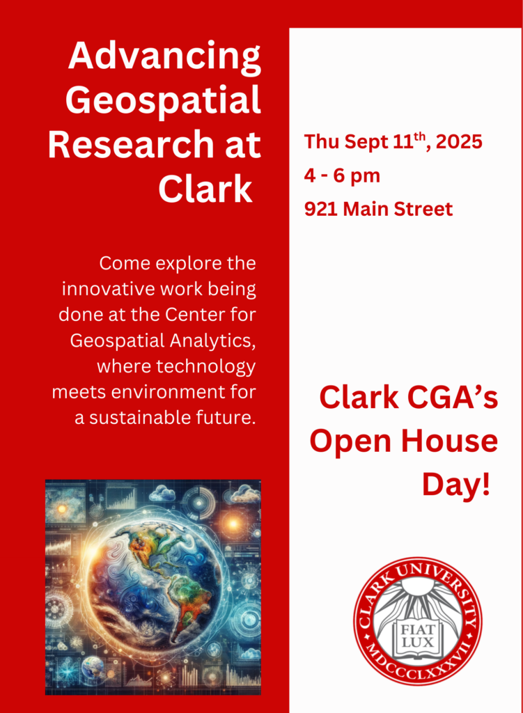 Clark Center for Geospatial Analytics open house