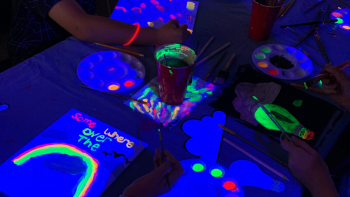 Glow painting