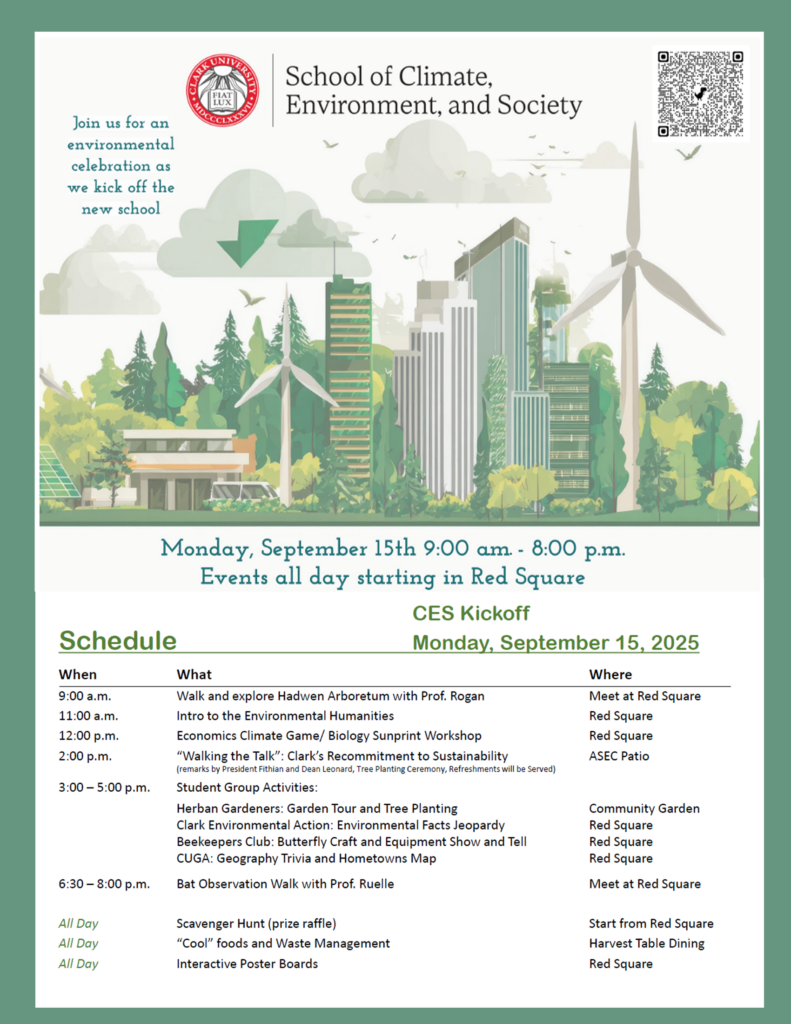 Copy of the event flyer including activities and times