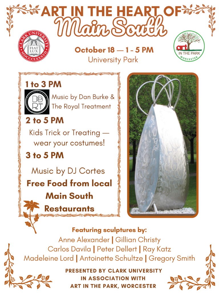 Art in the Heart of Main South opening reception flyer