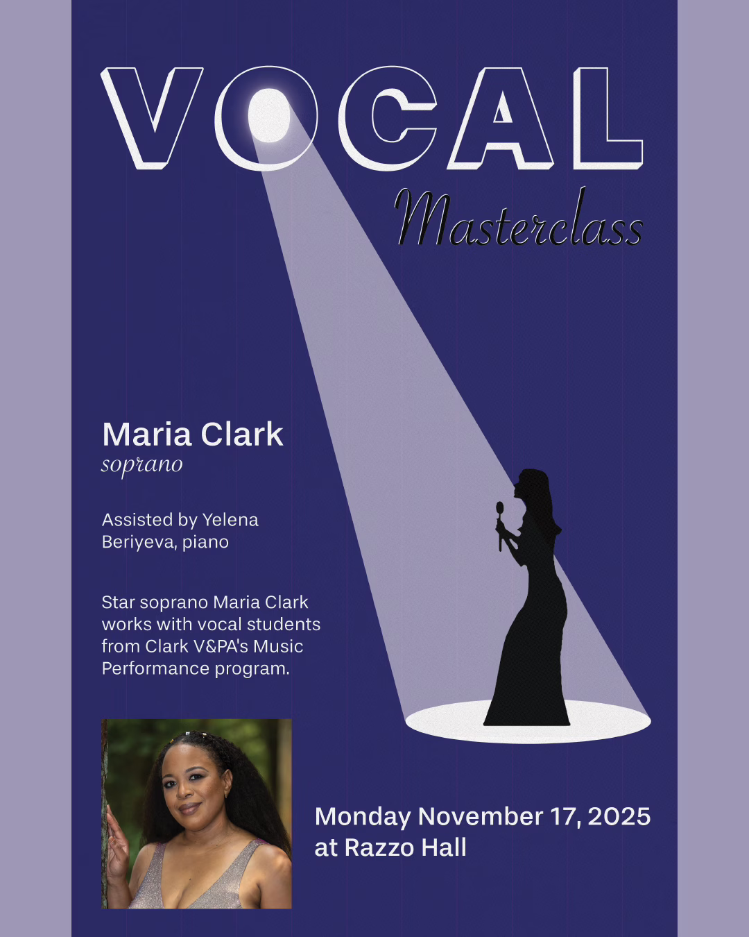 Vocal Masterclass Poster