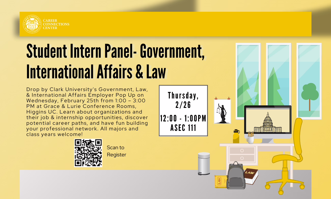 Student Intern Panel - Government, International Affairs & Law