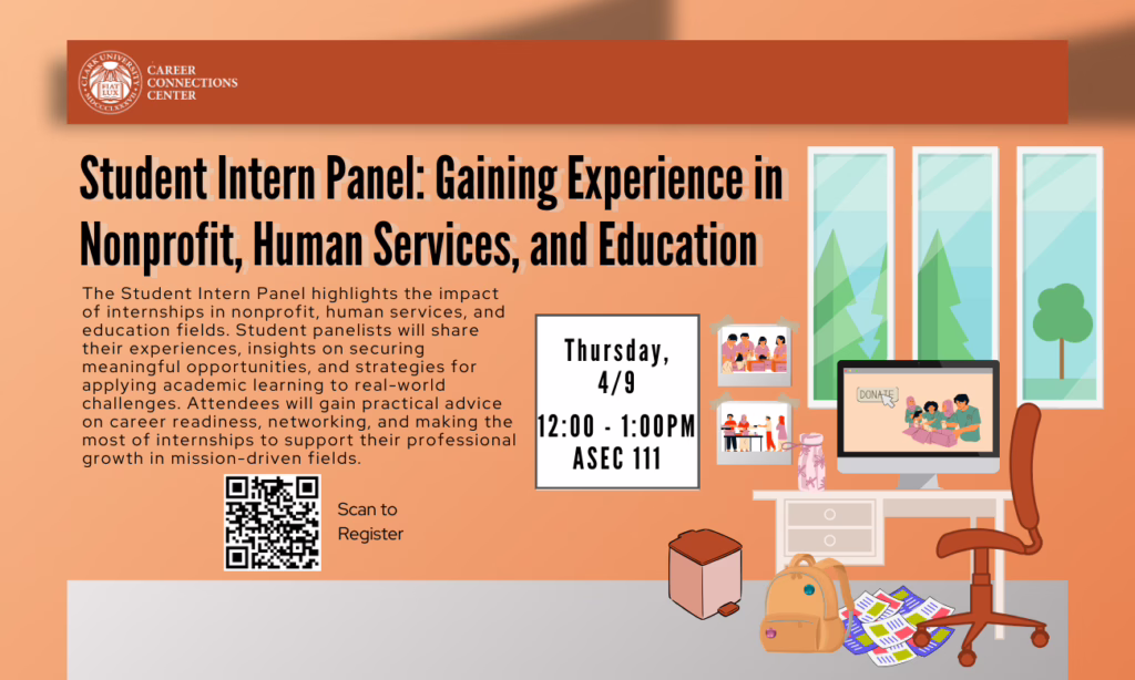 Student Intern Panel: Gaining Experience in Nonprofit, Human Services, and Education