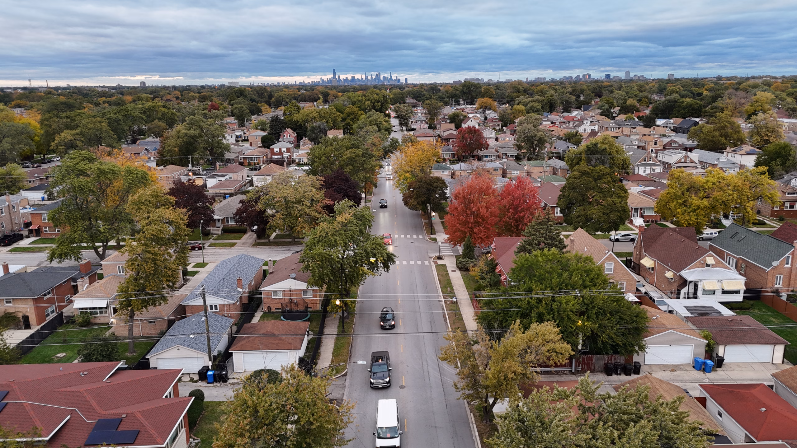 Example of an unevenly greening urban landscape.