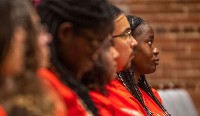 Students in audience