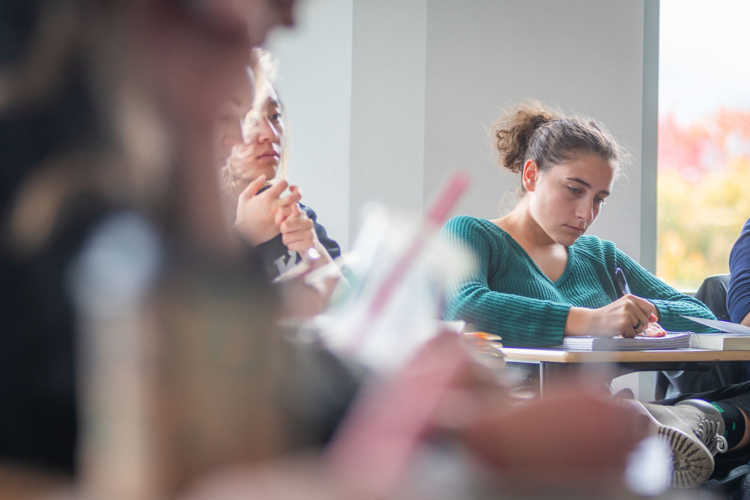 Students attend a class on American LGBTQ history.