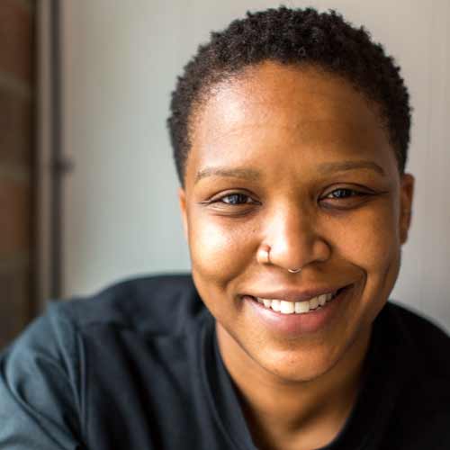 Alexandra Bell, artist and presenter at the Democracy, Resistance, & Oppression Series at the Center for Center, Race and Area Studies, Clark University