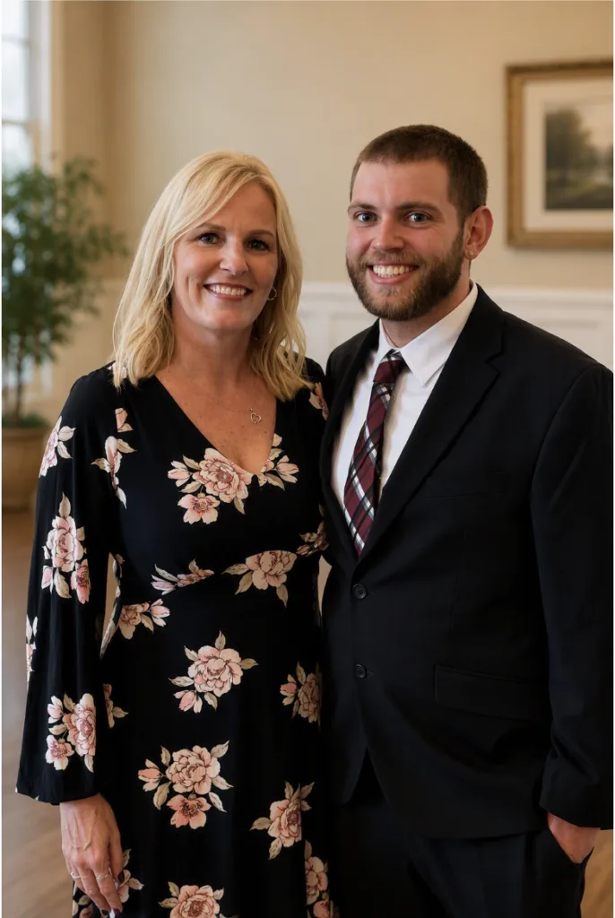 April Carlson pictured with son Anthony.