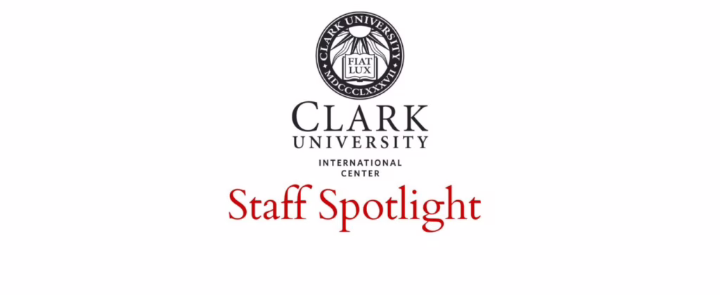 staff spotlight with clark logo