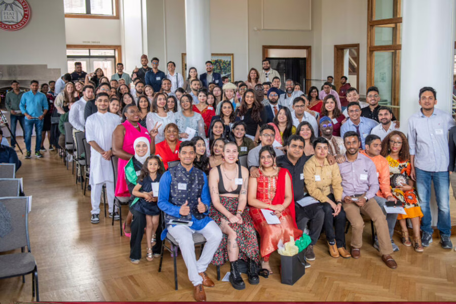 international students in tilton hall