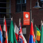 international flags with clark banner
