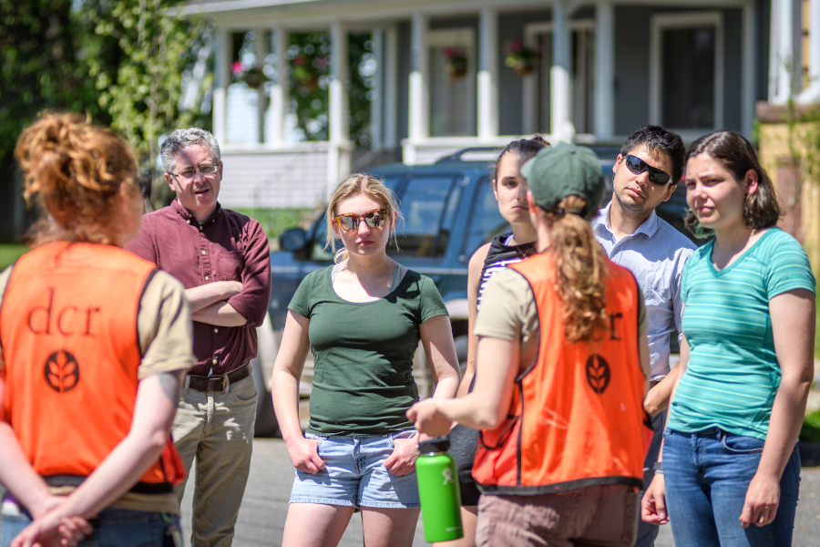 HERO team meeting DCR foresters in Chicopee