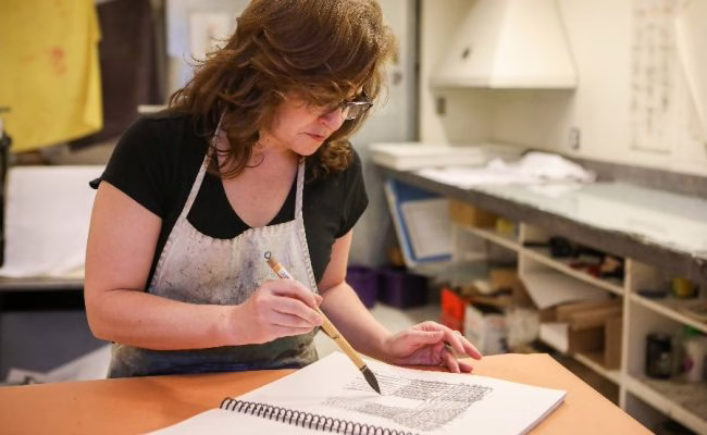 professor painting script