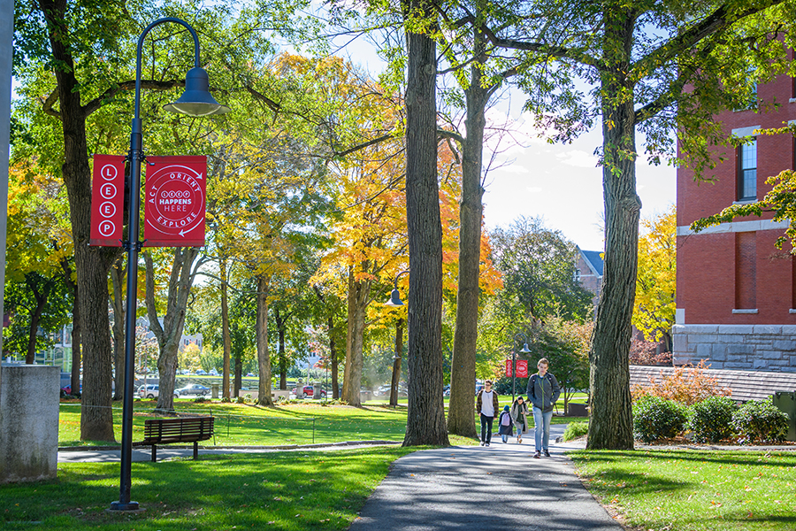 campus cente r- fall scene